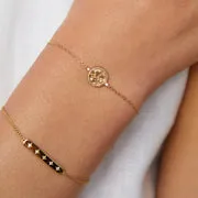 Astrid & Miyu Sagittarius bracelet doré zodiaque