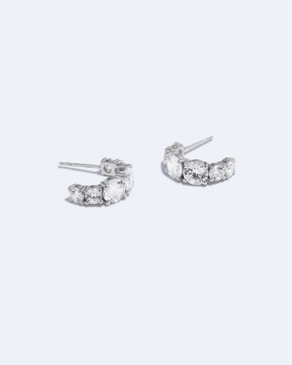 Completedworks Bright Hours créoles zircon argent