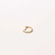 Astrid & Miyu Gem anneau piercing or massif gemme