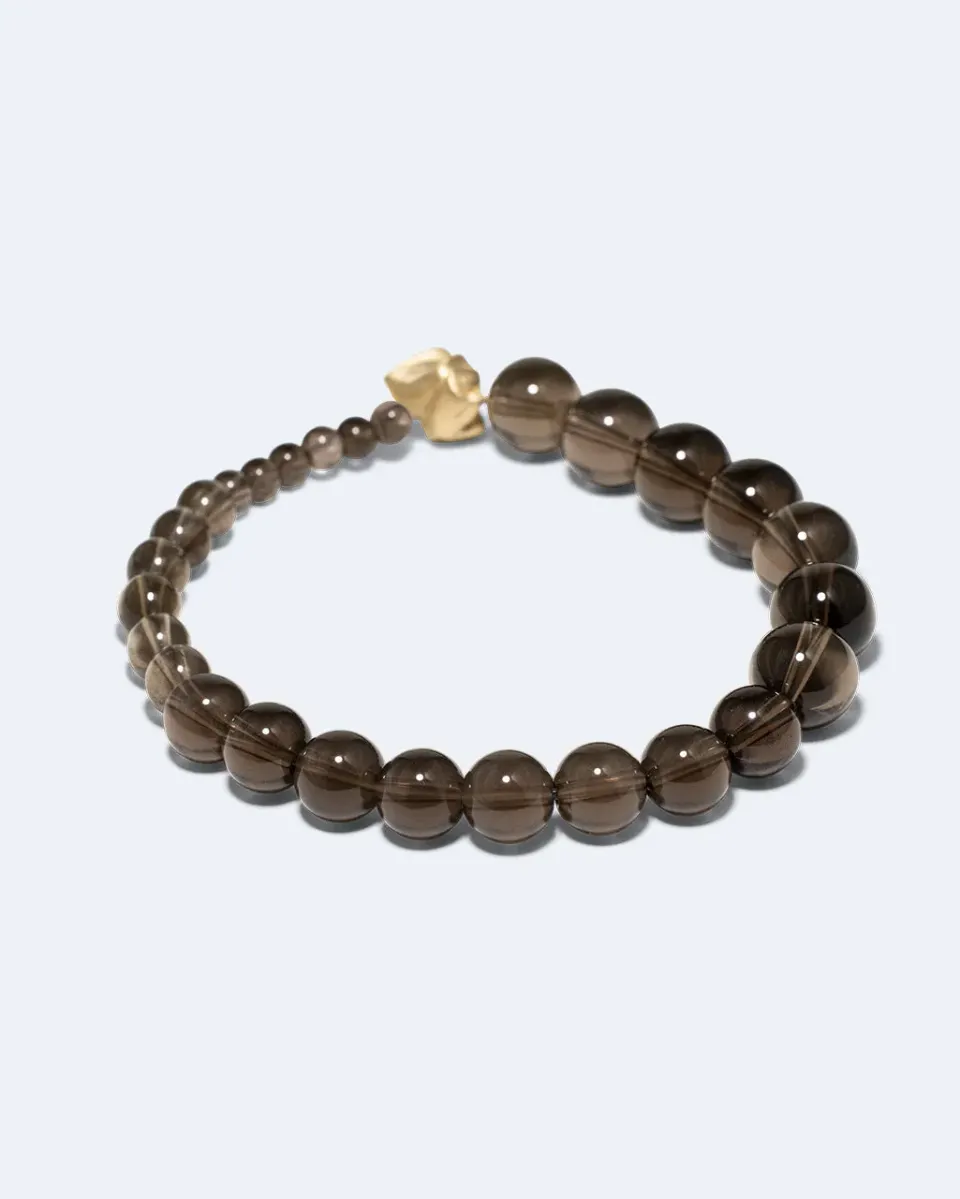 Completedworks Tidelands bracelet quartz fumé doré