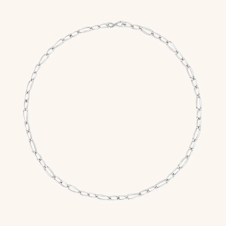 Astrid & Miyu Infinite Slim collier argent fin