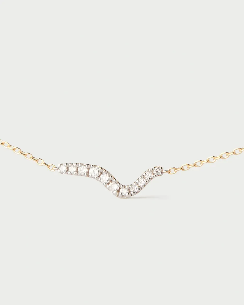 PDPAOLA Flow collier diamants or 40-50 cm 0,1 ct