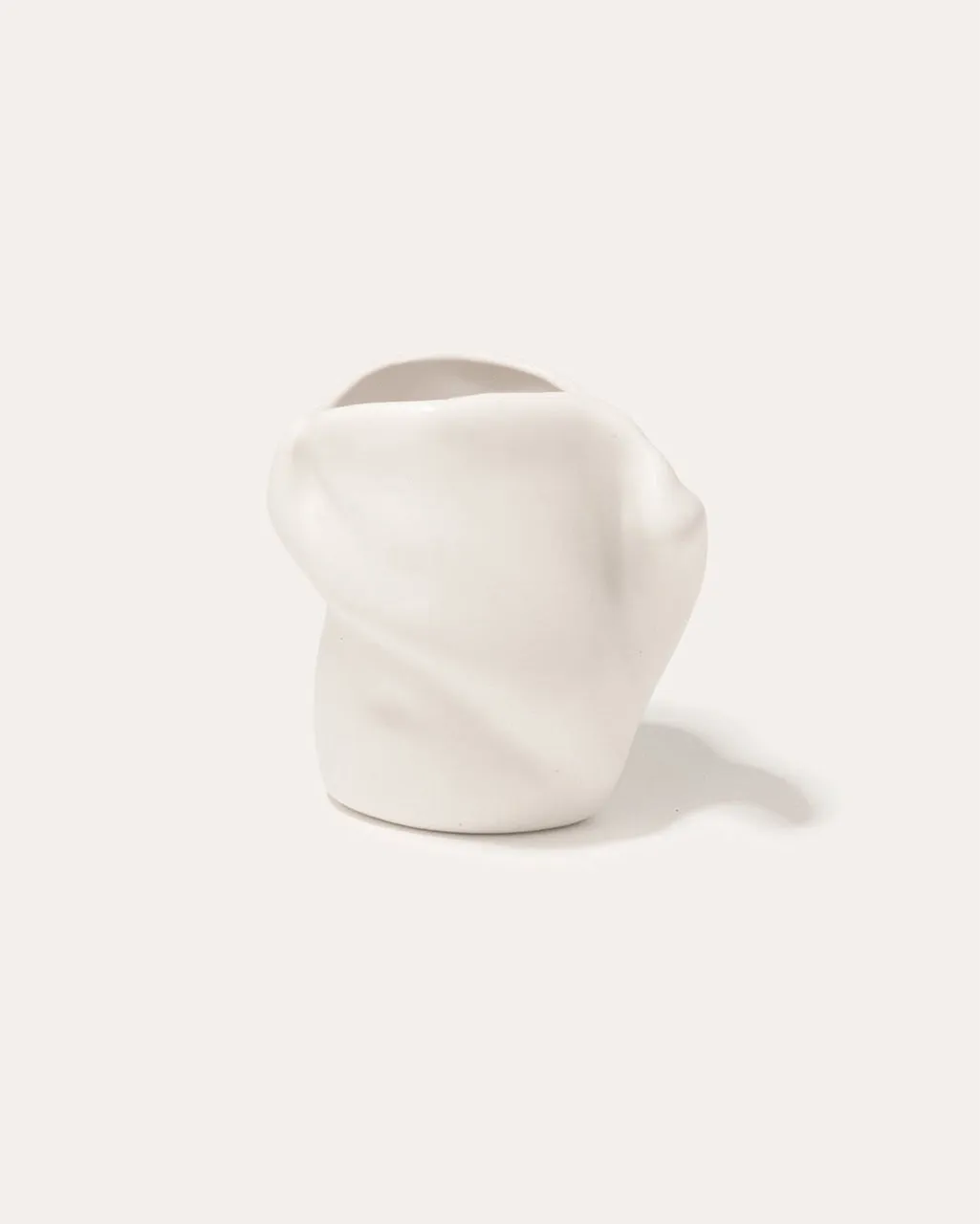 Completedworks Postures vase céramique blanc mat