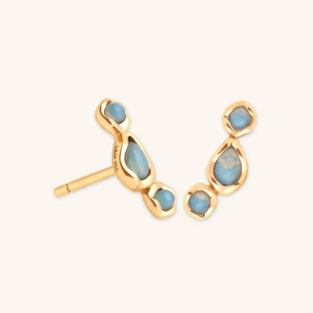 Astrid & Miyu Opal Climber Studs boucles d’oreilles opale