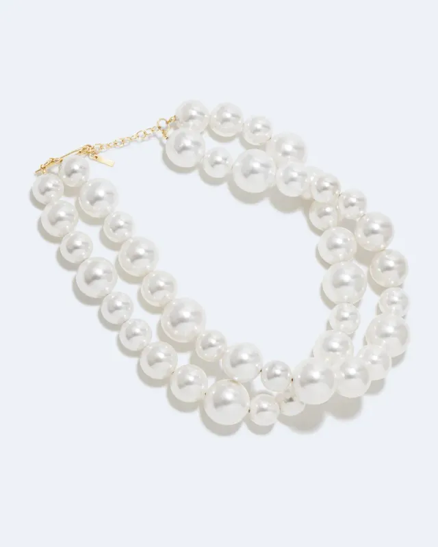 Completedworks Bells collier perles vermeil ras du cou