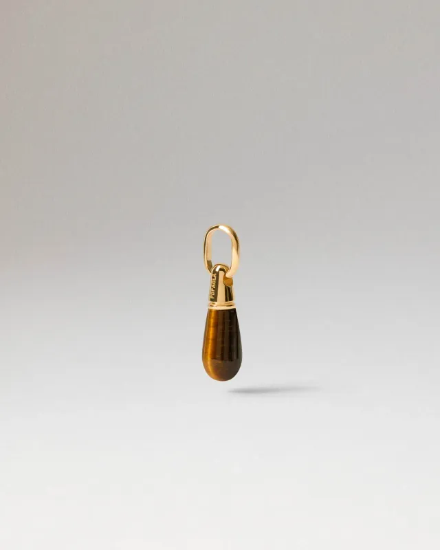 PDPAOLA Icons Tiger Eye pendentif doré œil de tigre