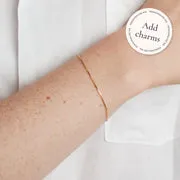 Astrid & Miyu Shoreditch Story bracelet chaîne or massif