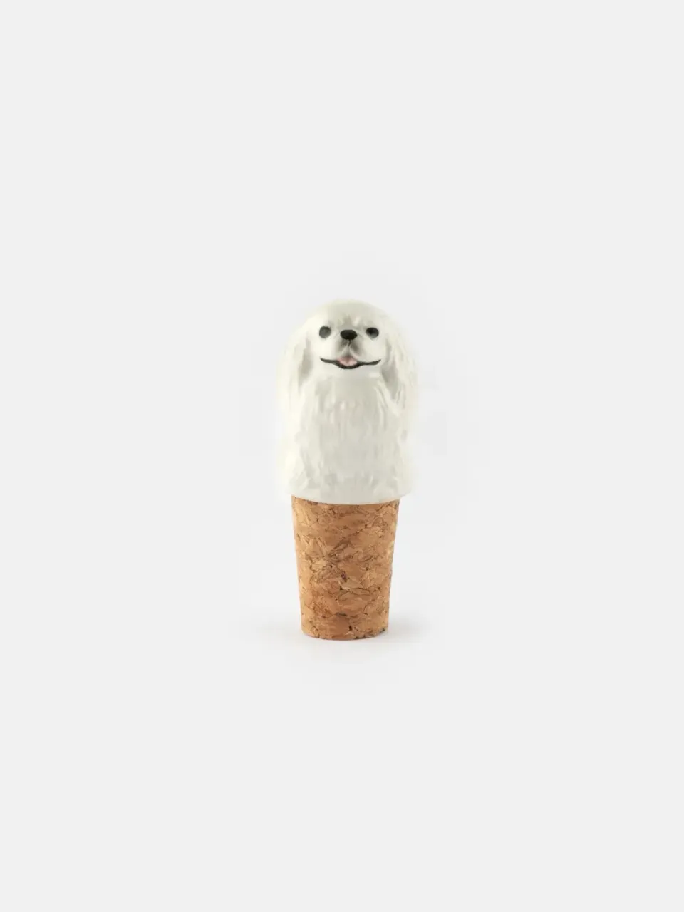 Nach Bijoux Shih Tzu bouchon bouteille liège blanc