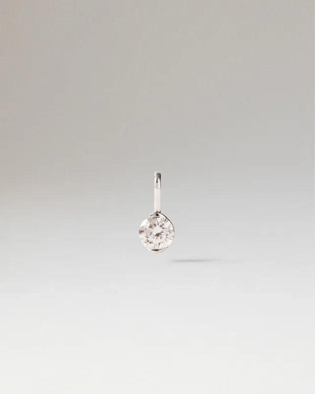 PDPAOLA Grace Mini pendentif diamant or blanc 18k