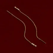 Astrid & Miyu Crystal boucles traversantes or cristal