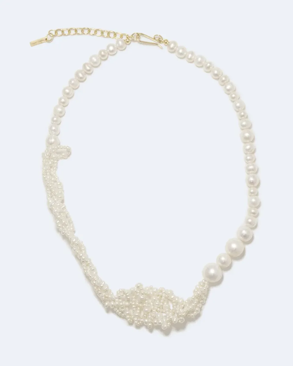Completedworks Cove collier perle vermeil ras-de-cou