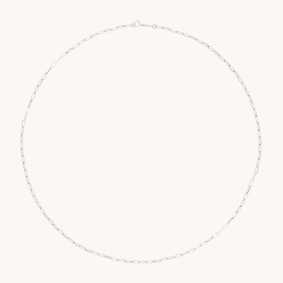 Astrid & Miyu Piccadilly collier chaîne or blanc