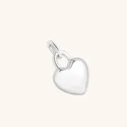 Astrid & Miyu Red Heart Clip Charm breloque argent cœur rouge