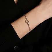 Astrid & Miyu Hardware Chain bracelet argenté