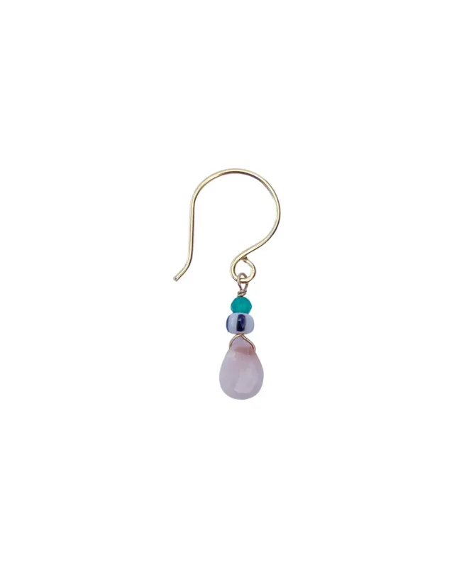 Le Fourbi de Capucine LF30 boucles d'oreille jaspe rose