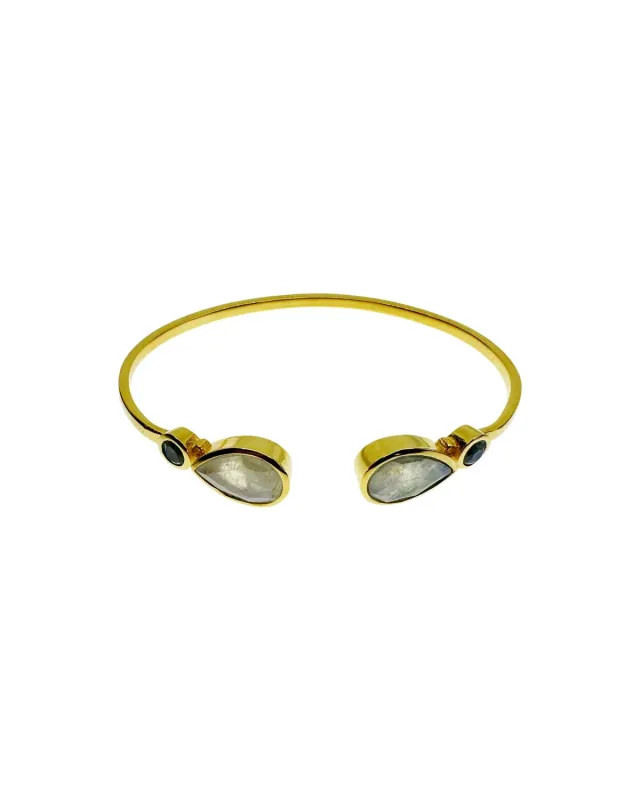 Le Fourbi de Capucine N108 bracelet pierre de lune labradorite