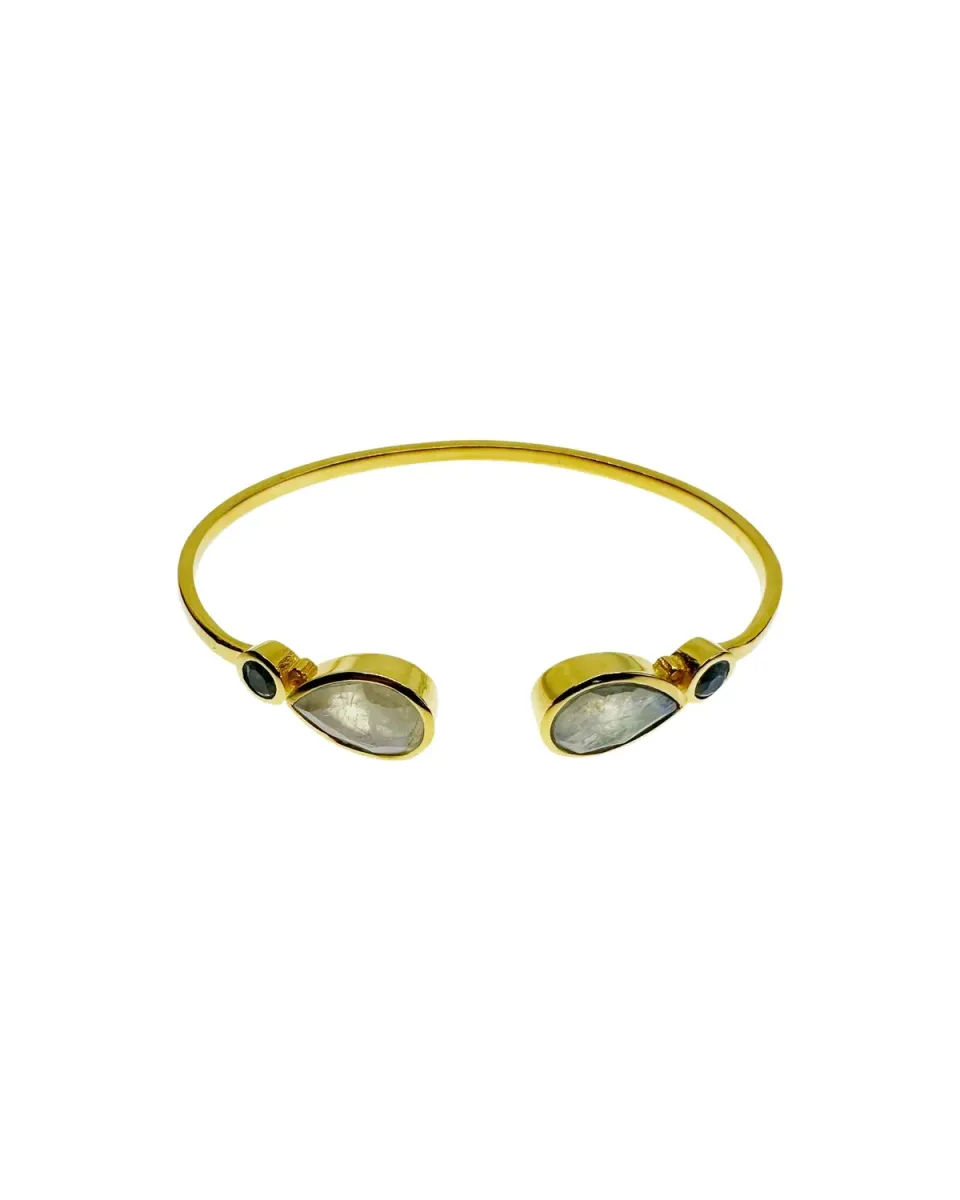 Le Fourbi de Capucine N108 bracelet pierre de lune labradorite