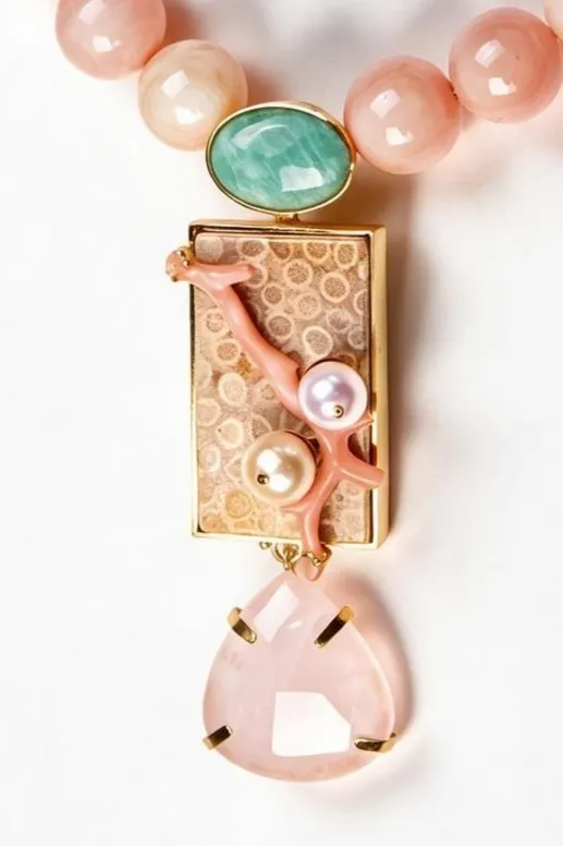 Philippe Ferrandis paradis de corail collier pièce unique