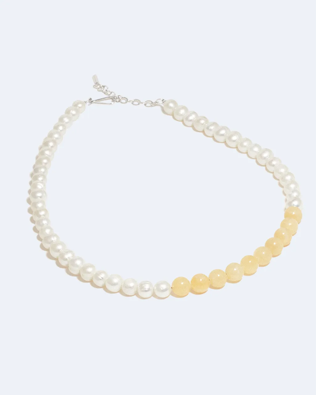 Completedworks So Far So Good collier perle jade platine