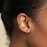 Astrid & Miyu Seamless Hoop 1.2mm créole or blanc massif