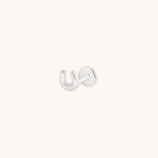 Astrid & Miyu Horseshoe piercing or blanc massif