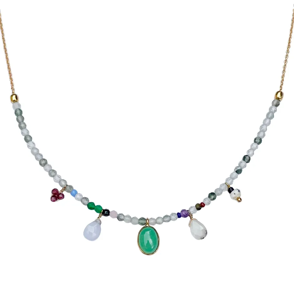 Le Fourbi de Capucine FDC182 collier grenat 39,5 cm