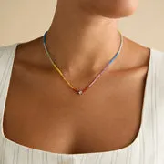 Astrid & Miyu Star Click breloque or blanc 9 carats