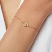 Astrid & Miyu Taurus Zodiac bracelet or signe Taureau