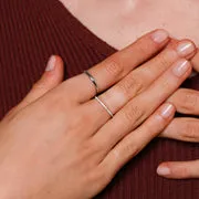 Astrid & Miyu Eternity bague topaze or blanc massif