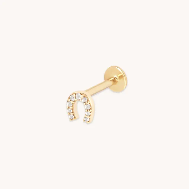 Astrid & Miyu Pavé Horseshoe piercing or massif pavé