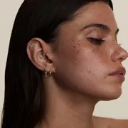 Astrid & Miyu Diamond Pear Curved piercing or jaune poire