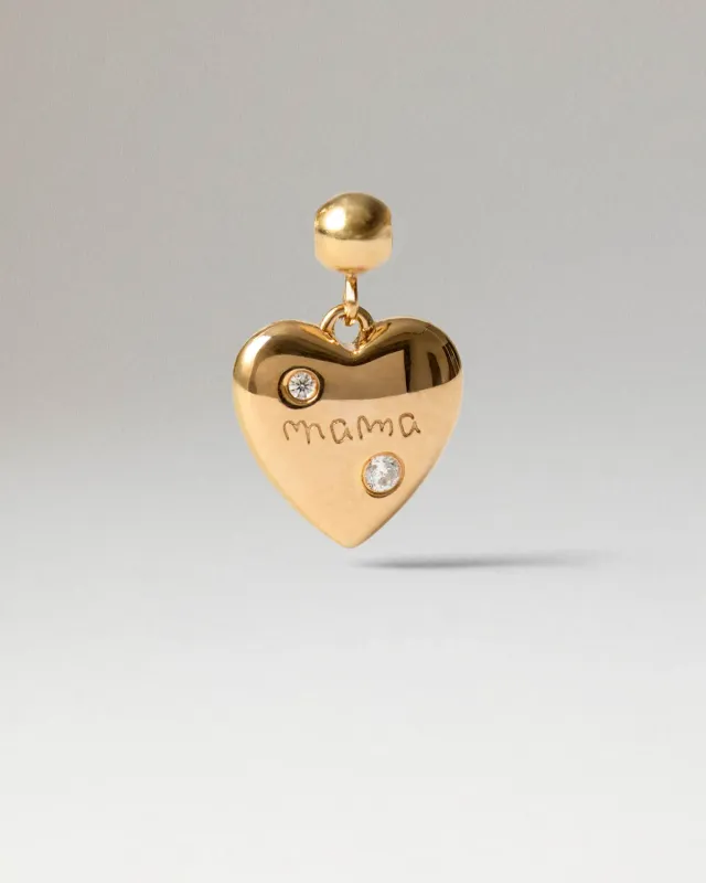 PDPAOLA Forever Mama charm doré zirconia 14,8 mm