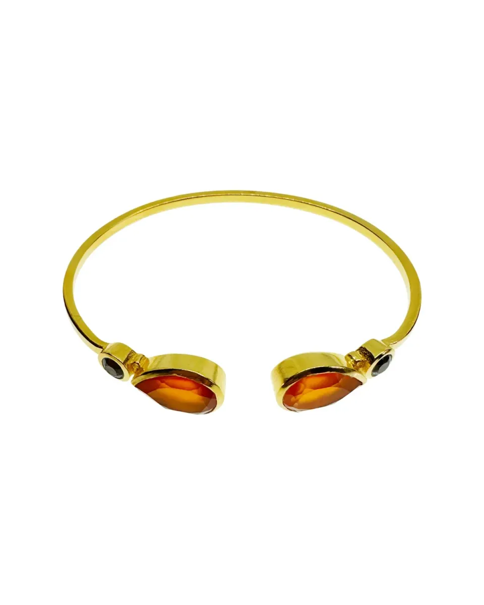 Le Fourbi de Capucine N109 bracelet cornaline améthyste 6 cm