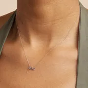 Astrid & Miyu Infinite Pendant collier or blanc infini