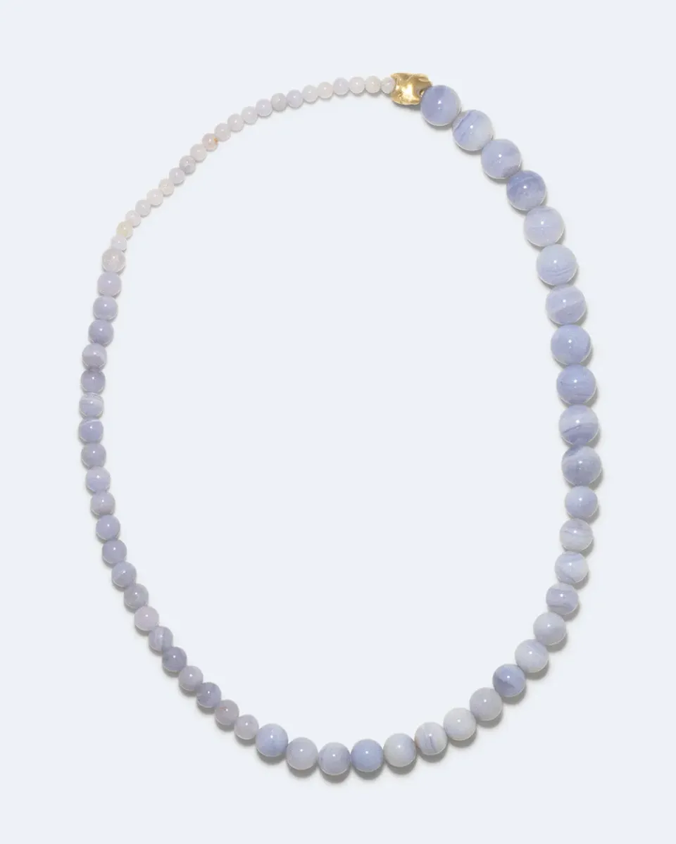 Completedworks Tidelands collier agate bleue vermeil