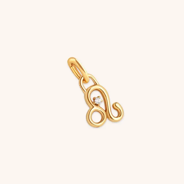 Astrid & Miyu Leo Zodiac charm clip lion doré