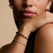 Astrid & Miyu Story Strand bracelet marron tressé