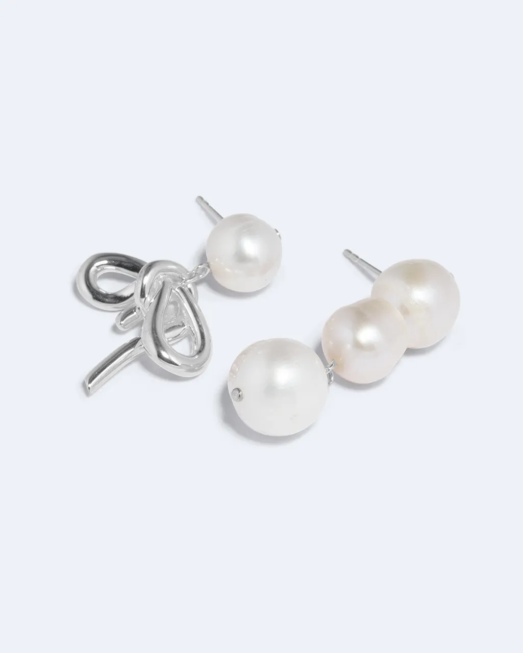 Completedworks Once in a Blue Moon boucles perles argent