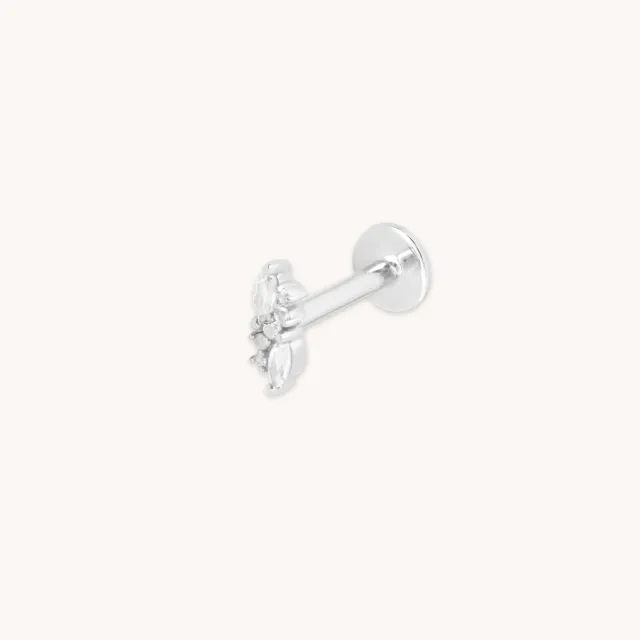 Astrid & Miyu White Topaz Cluster piercing or blanc