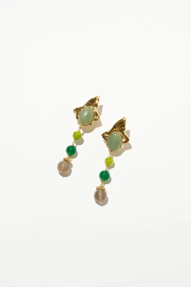 Philippe Ferrandis Éclosion boucles d'oreilles clips dorées