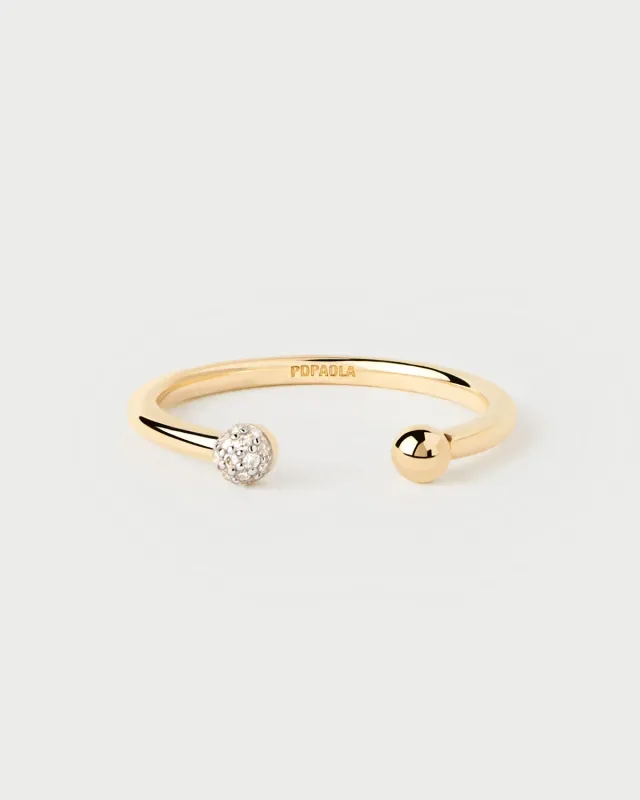 PDPAOLA Clara bague diamants or jaune 0,06 ct