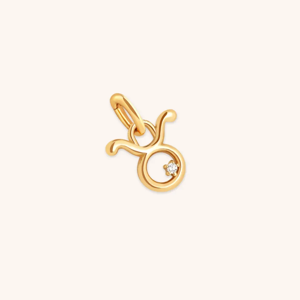 Astrid & Miyu Taurus Zodiac Clip charm or