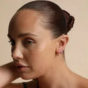 Astrid & Miyu Diamond Double Gem piercing or blanc massif