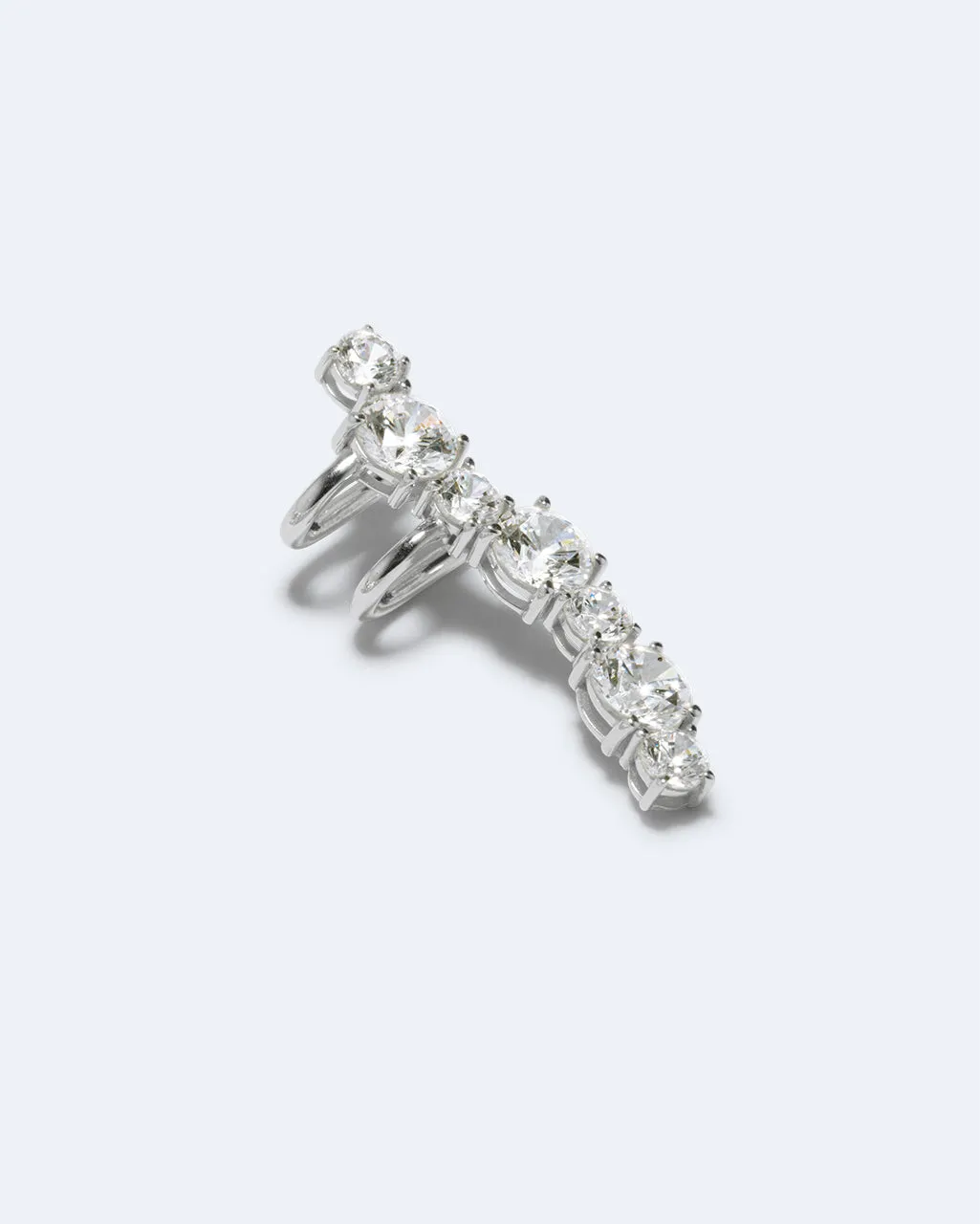 Completedworks Chips or Fries ear cuff argent zirconia
