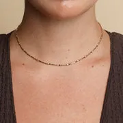 Astrid & Miyu Molten Bar Chain collier or massif barre