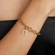 Astrid & Miyu Horseshoe Clip charm doré