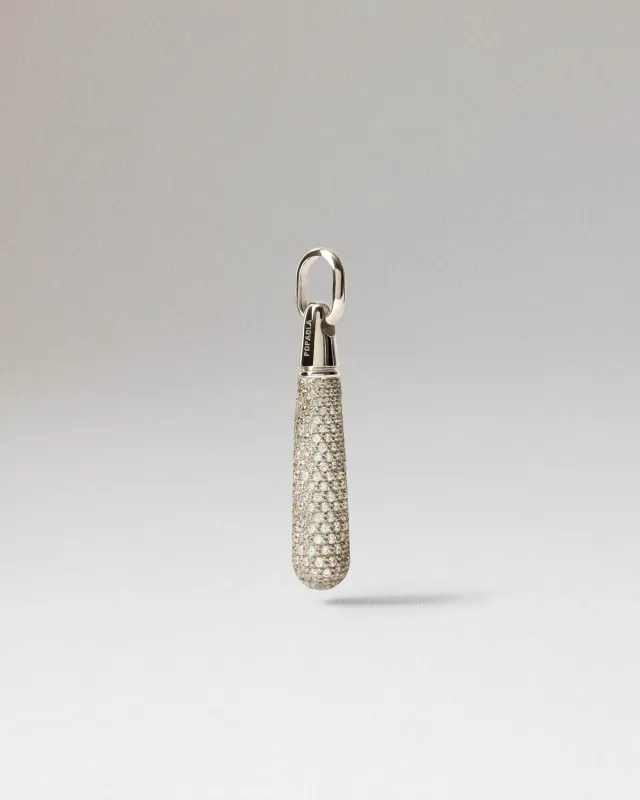 PDPAOLA Pavé Large Drop pendentif zirconia 35 mm