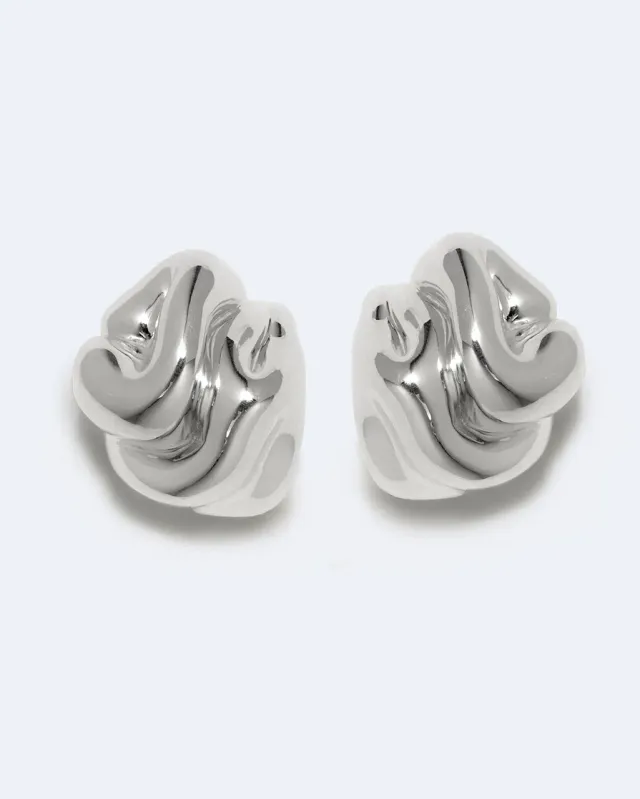 Completedworks Knoll boucles d’oreilles argent recyclé