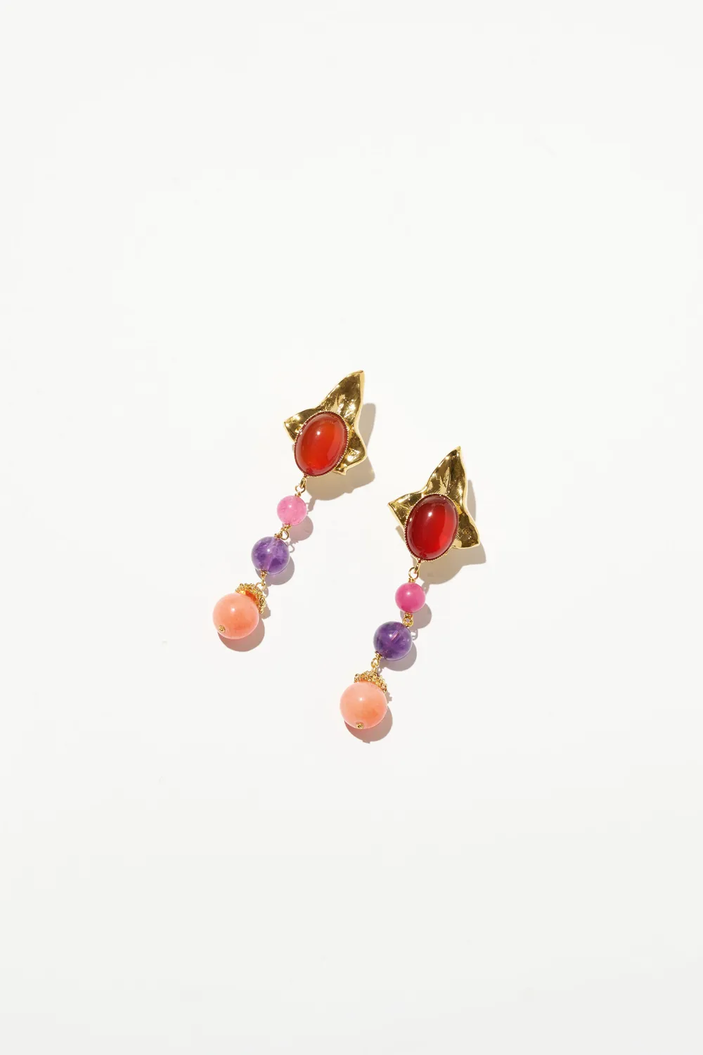 Philippe Ferrandis Eclosion boucles d’oreilles clips cristal