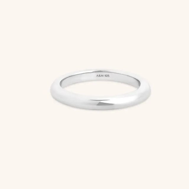 Astrid & Miyu Essential bague empilable argent fin